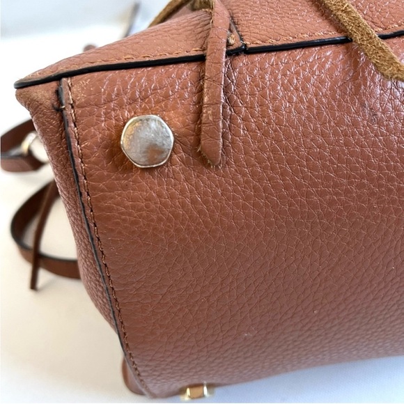 Rebecca Minkoff Brown Leather Regan Satchel Bag - Picture 12 of 12